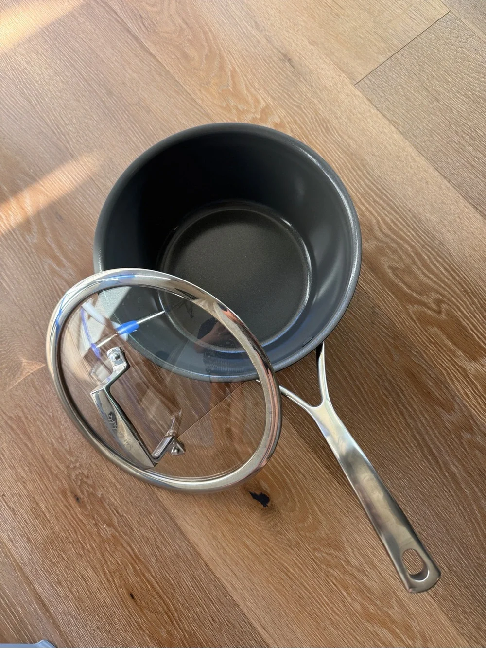 Sur La Table Classic Hard Anodized Ceramic Nonstick Saucepan